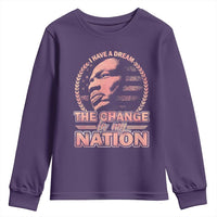 Martin Luther King Youth Sweatshirt Retro Black History Month Civil Rights - Wonder Print Shop