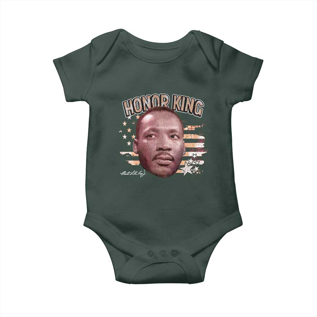 Martin Luther King Jr. Baby Onesie MLK Day Black History Month American Flag