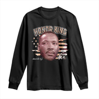 Martin Luther King Jr. Long Sleeve Shirt MLK Day Black History Month American Flag