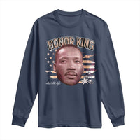 Martin Luther King Jr. Long Sleeve Shirt MLK Day Black History Month American Flag