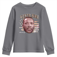 Martin Luther King Jr. Youth Sweatshirt MLK Day Black History Month American Flag
