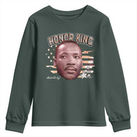 Martin Luther King Jr. Youth Sweatshirt MLK Day Black History Month American Flag