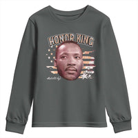 Martin Luther King Jr. Youth Sweatshirt MLK Day Black History Month American Flag