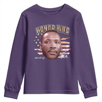 Martin Luther King Jr. Youth Sweatshirt MLK Day Black History Month American Flag
