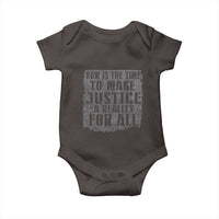 Martin Luther King Jr. Day Baby Onesie MLK Now Is The Time To Make Justice A Reality For All