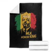 MLK Throw Blanket Honor King Civil Rights Leader Black History Month - Wonder Print Shop
