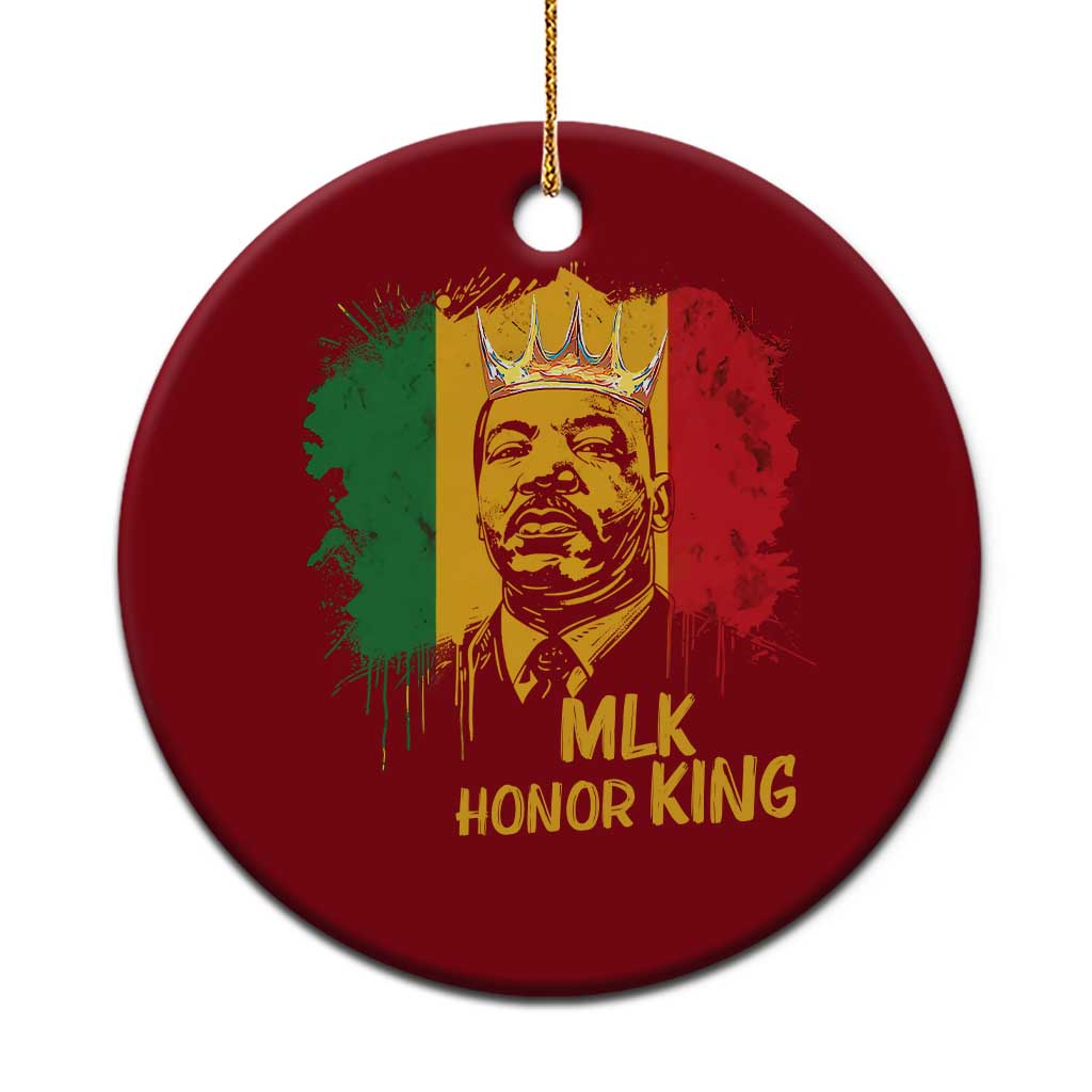 MLK Ceramic Ornament Honor King Civil Rights Leader Black History Month - Wonder Print Shop