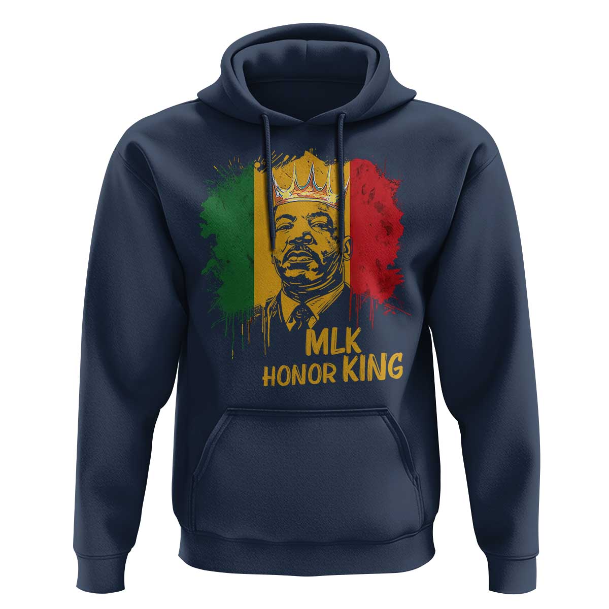MLK Hoodie Honor King Civil Rights Leader Black History Month - Wonder Print Shop