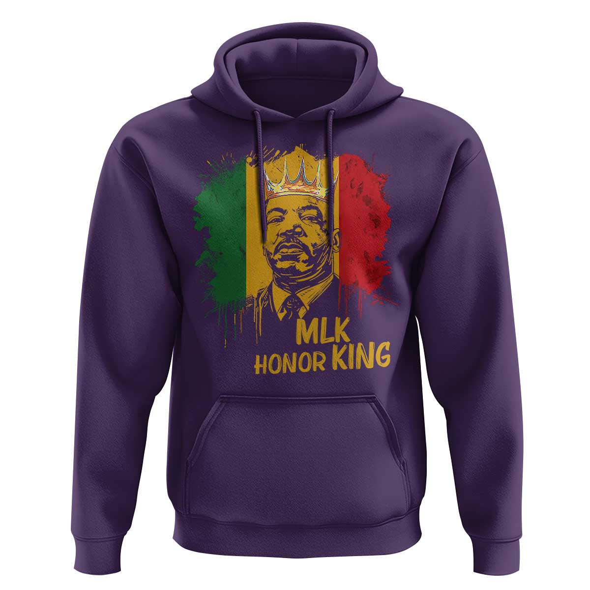 MLK Hoodie Honor King Civil Rights Leader Black History Month - Wonder Print Shop