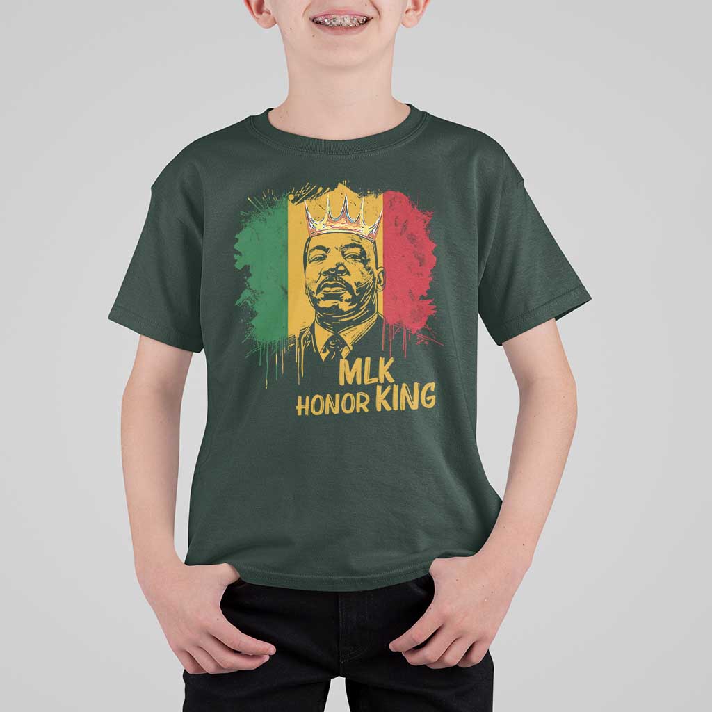 MLK T Shirt For Kid Honor King Civil Rights Leader Black History Month - Wonder Print Shop
