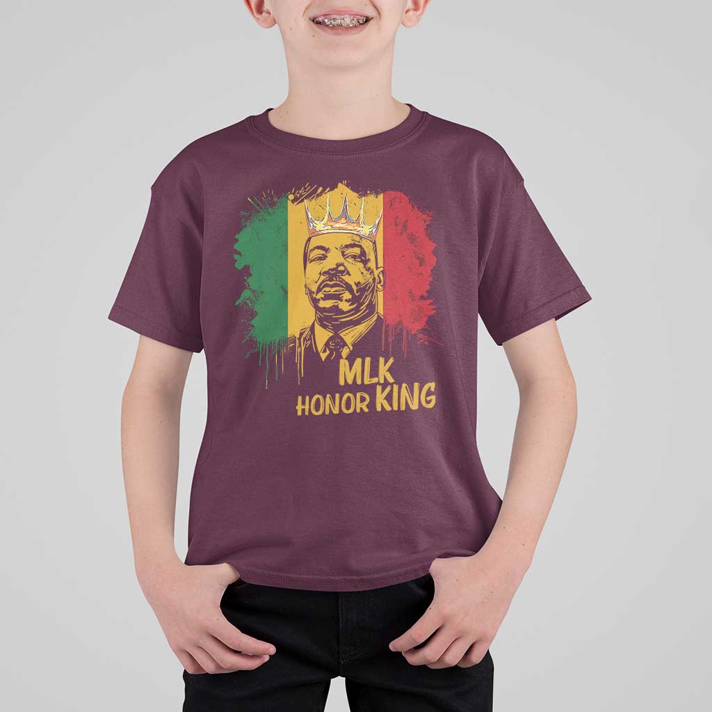 MLK T Shirt For Kid Honor King Civil Rights Leader Black History Month - Wonder Print Shop