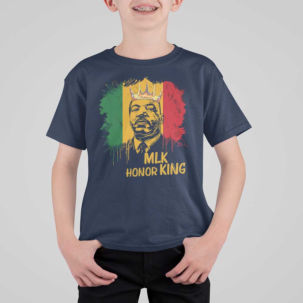 MLK T Shirt For Kid Honor King Civil Rights Leader Black History Month - Wonder Print Shop