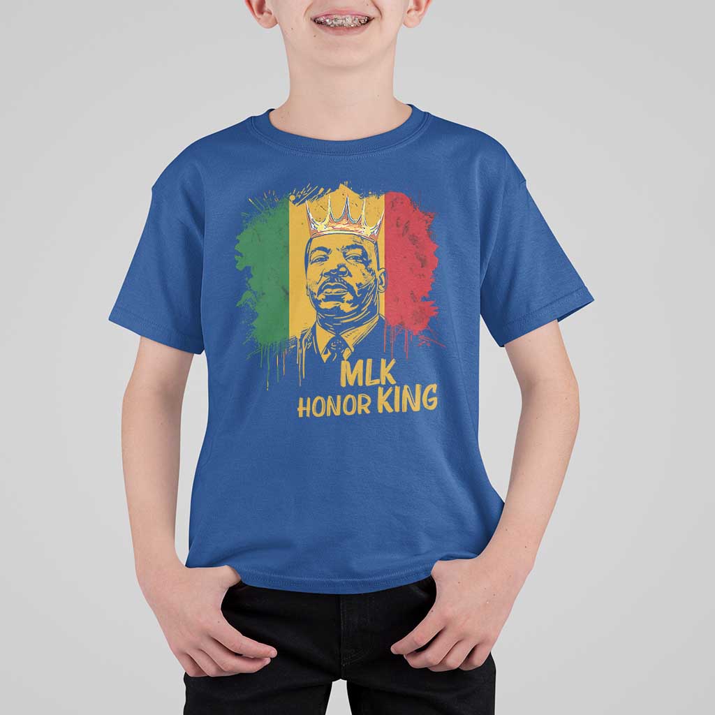 MLK T Shirt For Kid Honor King Civil Rights Leader Black History Month - Wonder Print Shop