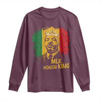 MLK Long Sleeve Shirt Honor King Civil Rights Leader Black History Month - Wonder Print Shop