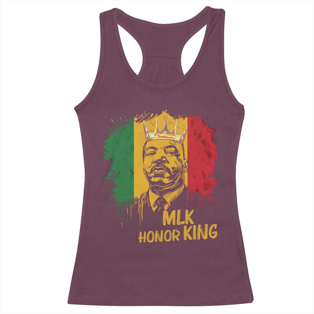 MLK Racerback Tank Top Honor King Civil Rights Leader Black History Month - Wonder Print Shop
