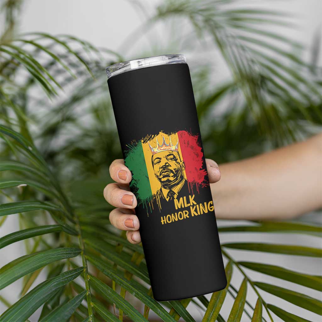MLK Skinny Tumbler Honor King Civil Rights Leader Black History Month - Wonder Print Shop