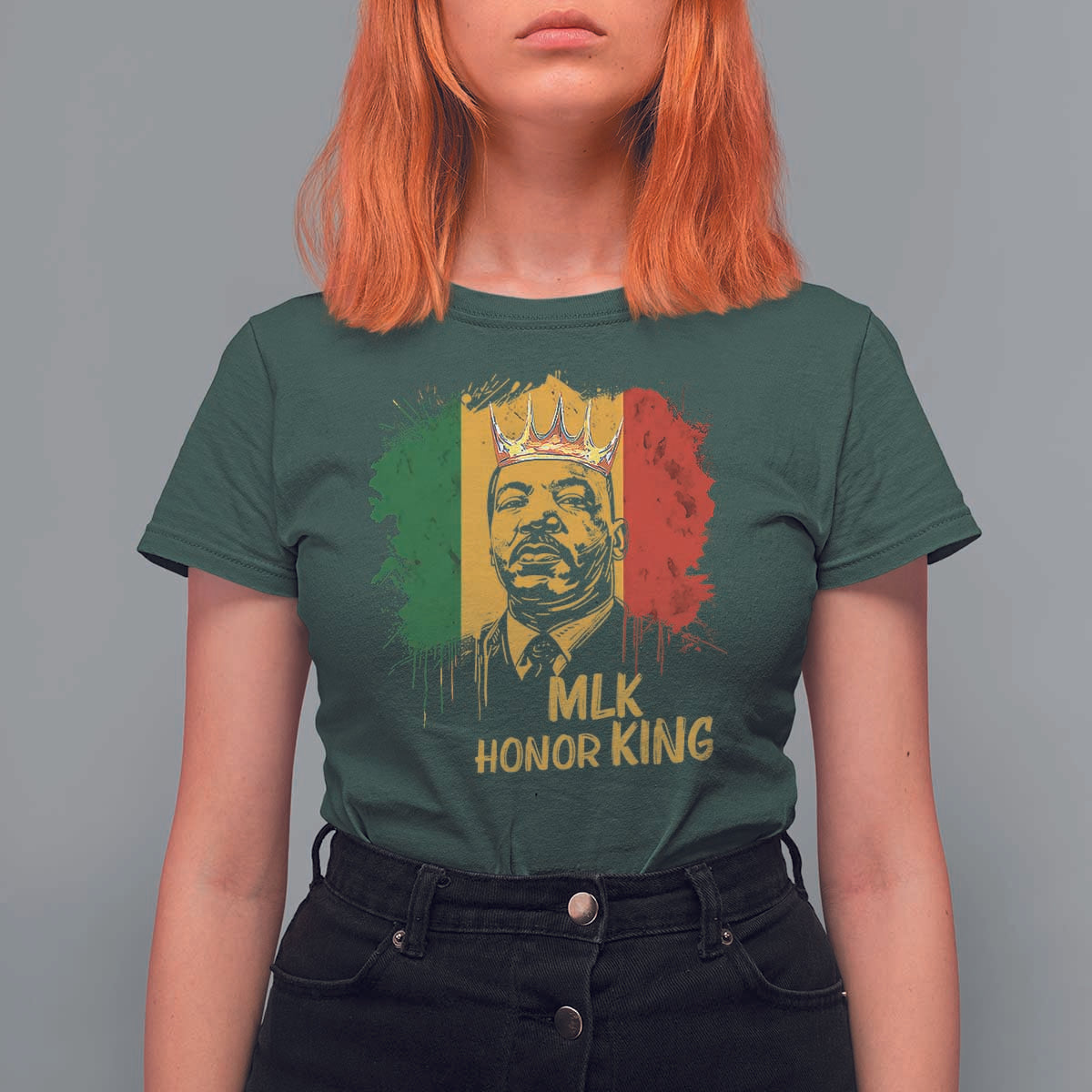 MLK T Shirt For Women Honor King Civil Rights Leader Black History Month - Wonder Print Shop
