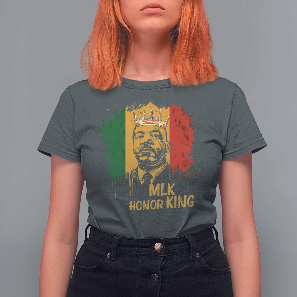 MLK T Shirt For Women Honor King Civil Rights Leader Black History Month - Wonder Print Shop