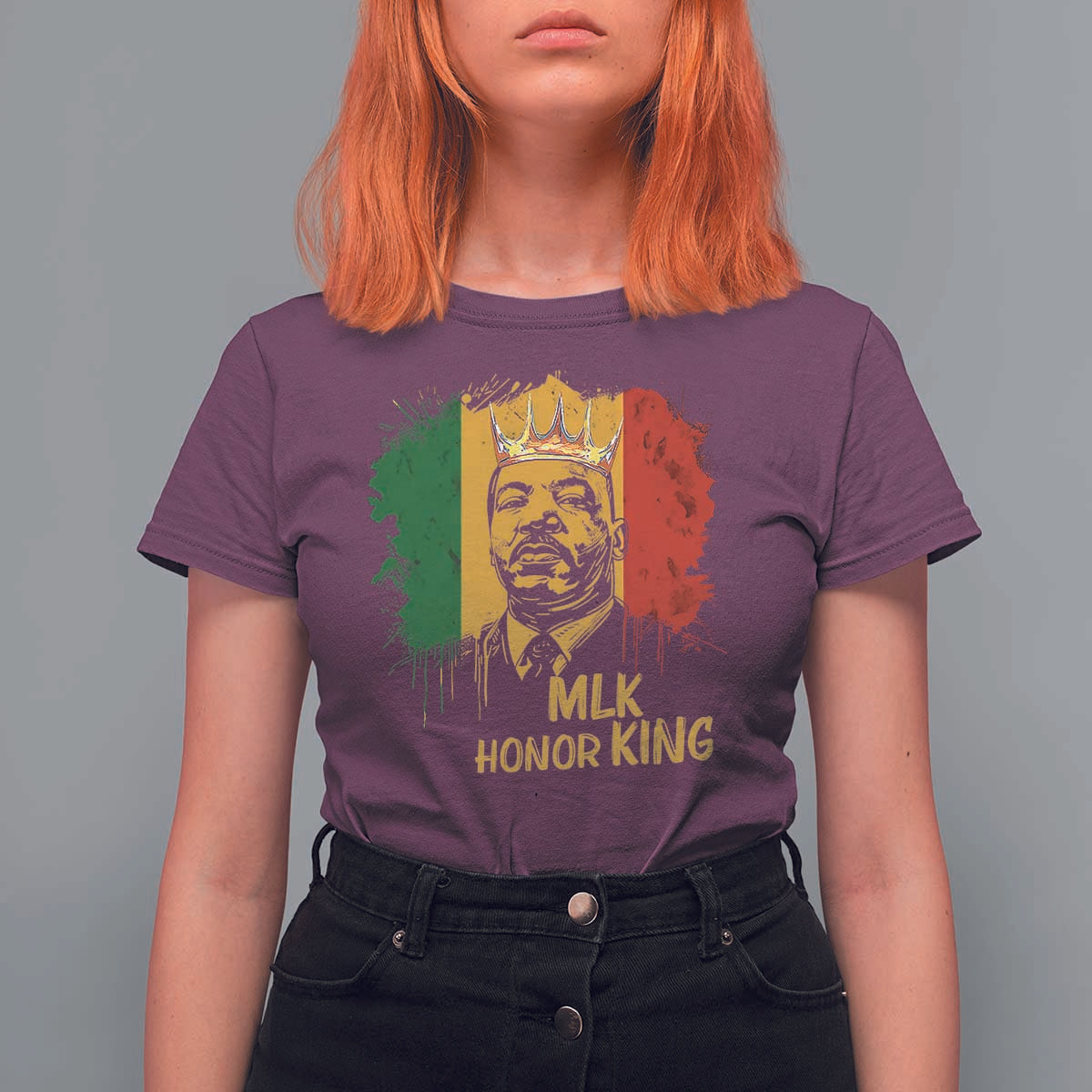 MLK T Shirt For Women Honor King Civil Rights Leader Black History Month - Wonder Print Shop