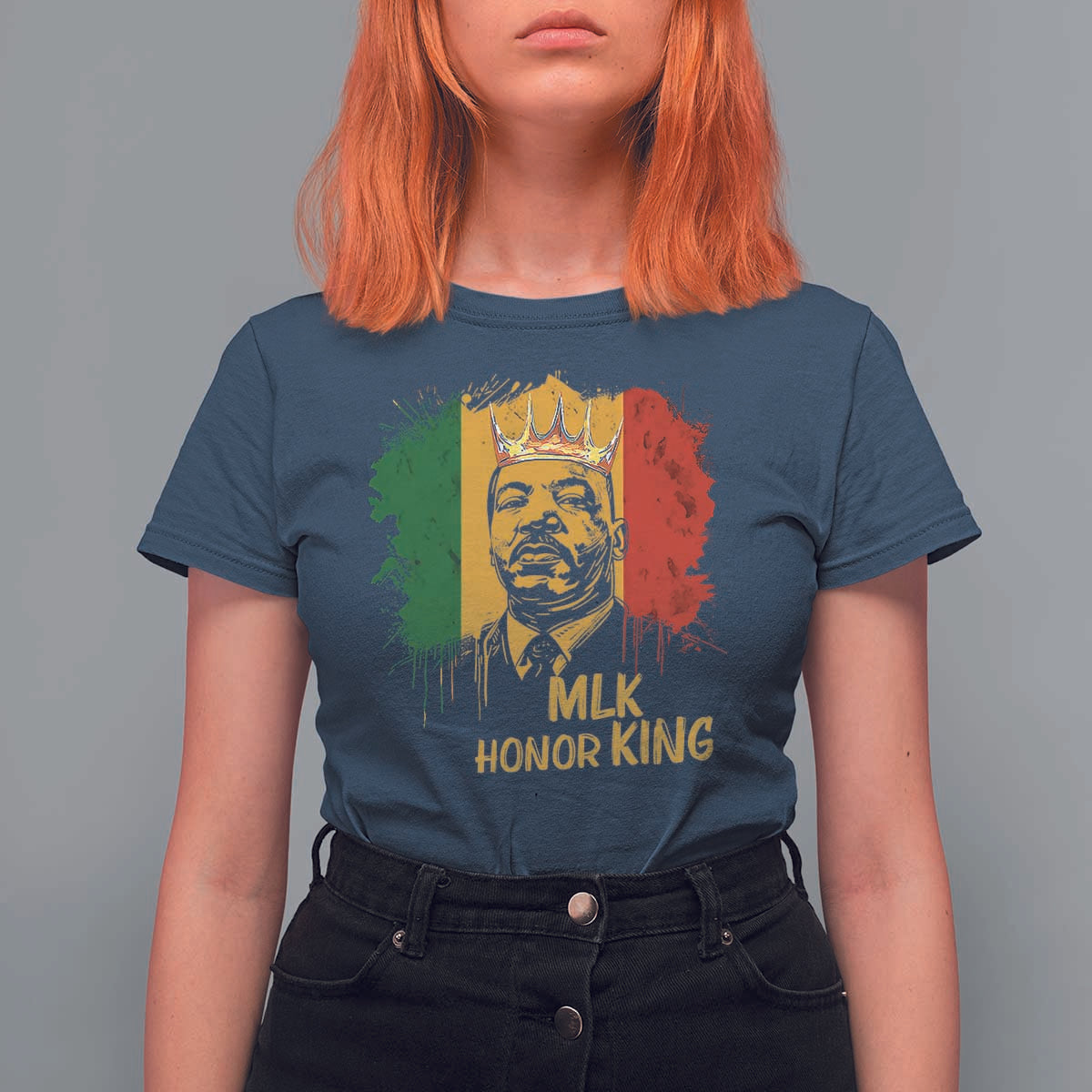 MLK T Shirt For Women Honor King Civil Rights Leader Black History Month - Wonder Print Shop
