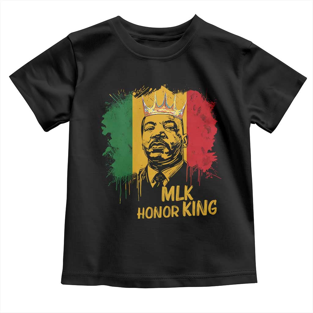 MLK Toddler T Shirt Honor King Civil Rights Leader Black History Month - Wonder Print Shop