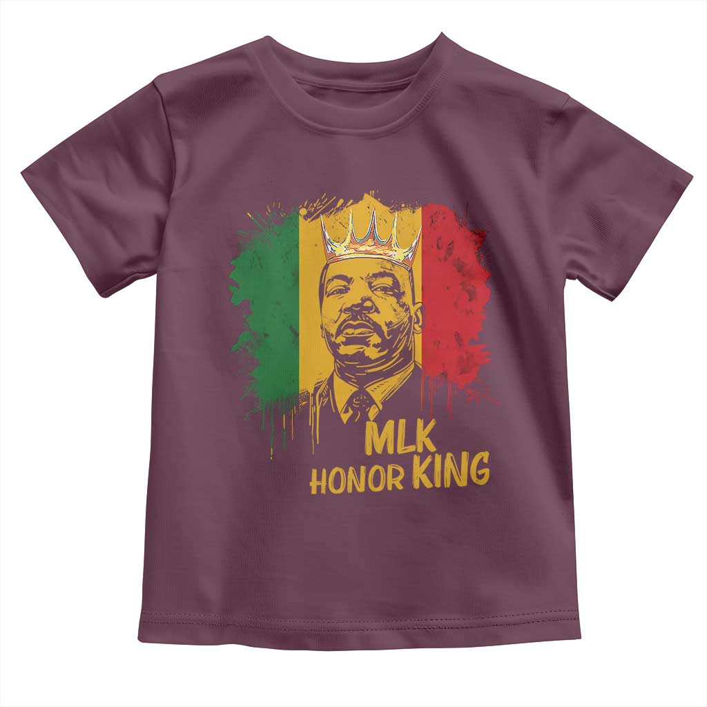 MLK Toddler T Shirt Honor King Civil Rights Leader Black History Month - Wonder Print Shop