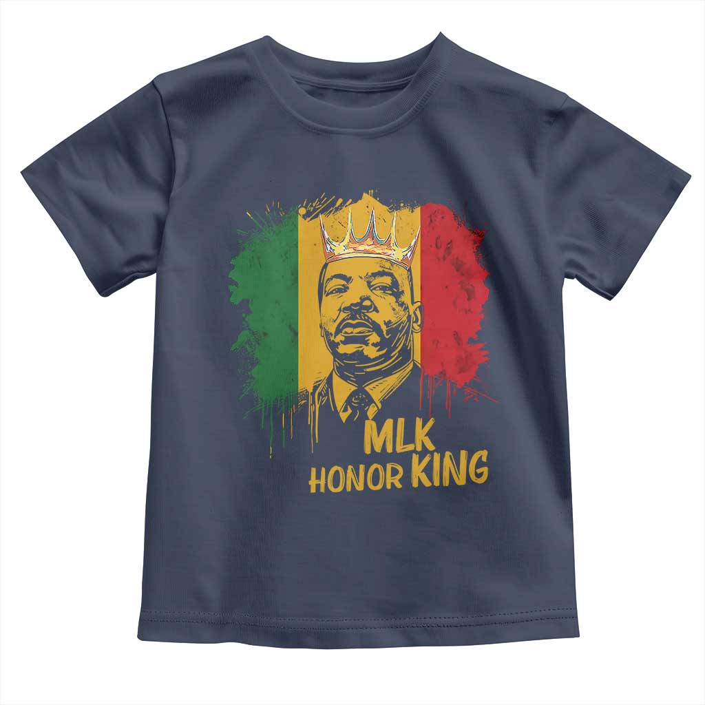 MLK Toddler T Shirt Honor King Civil Rights Leader Black History Month - Wonder Print Shop