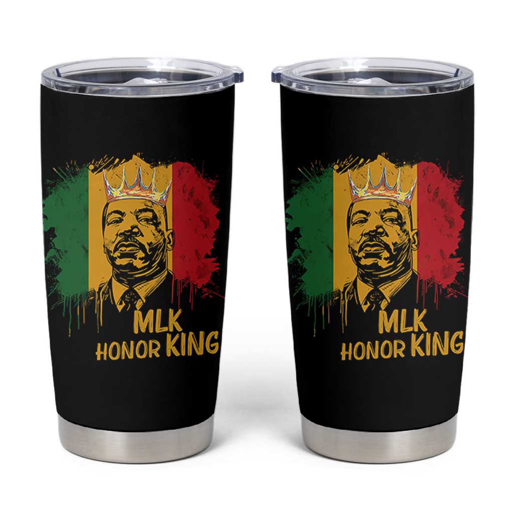 MLK Tumbler Cup Honor King Civil Rights Leader Black History Month - Wonder Print Shop