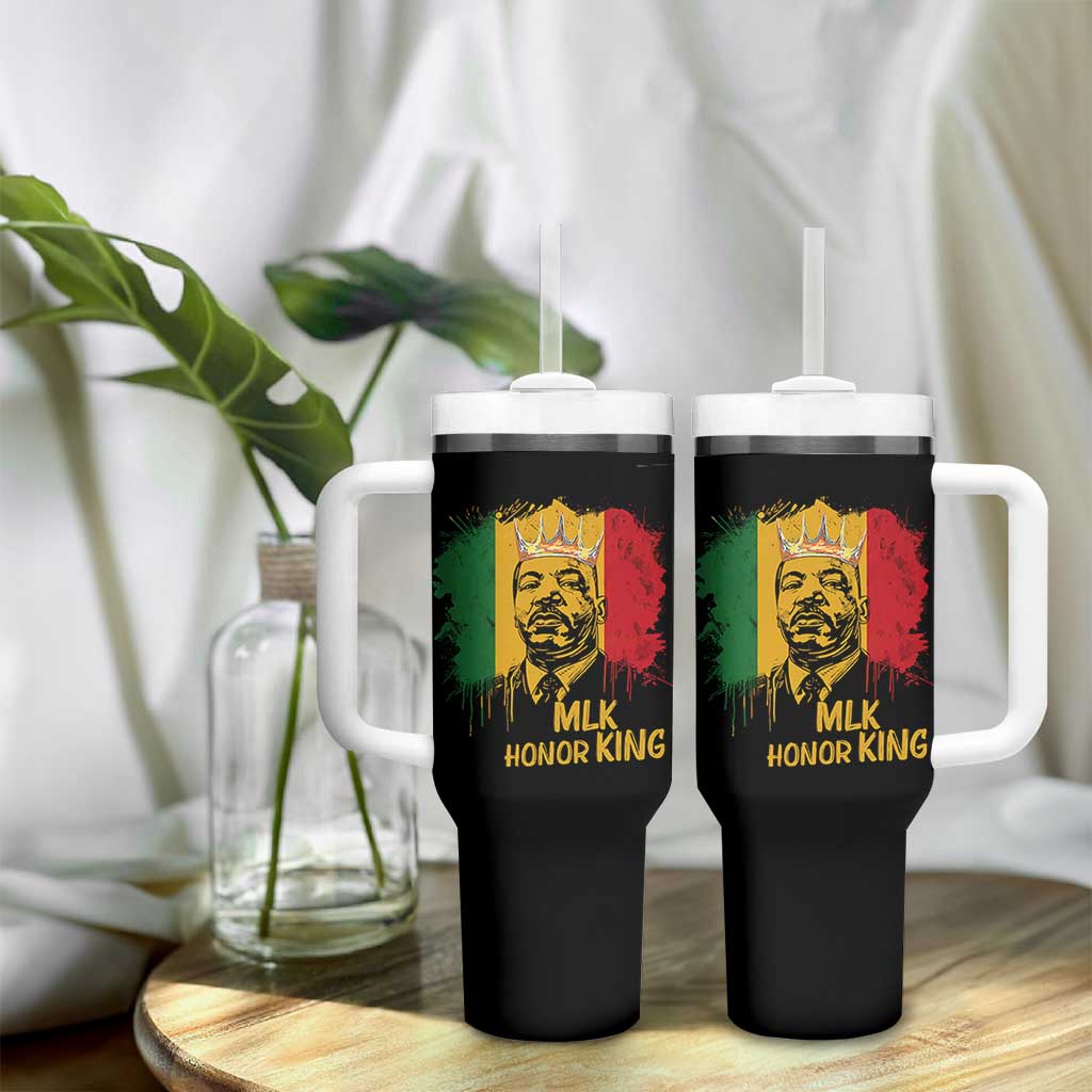 MLK Tumbler With Handle Honor King Civil Rights Leader Black History Month - Wonder Print Shop
