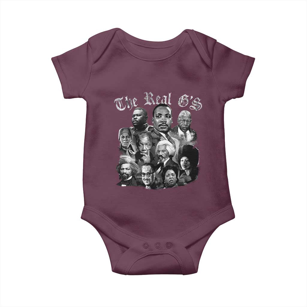 Civil Rights Legends Baby Onesie The Real G’s Juneteenth Black History Month - Wonder Print Shop