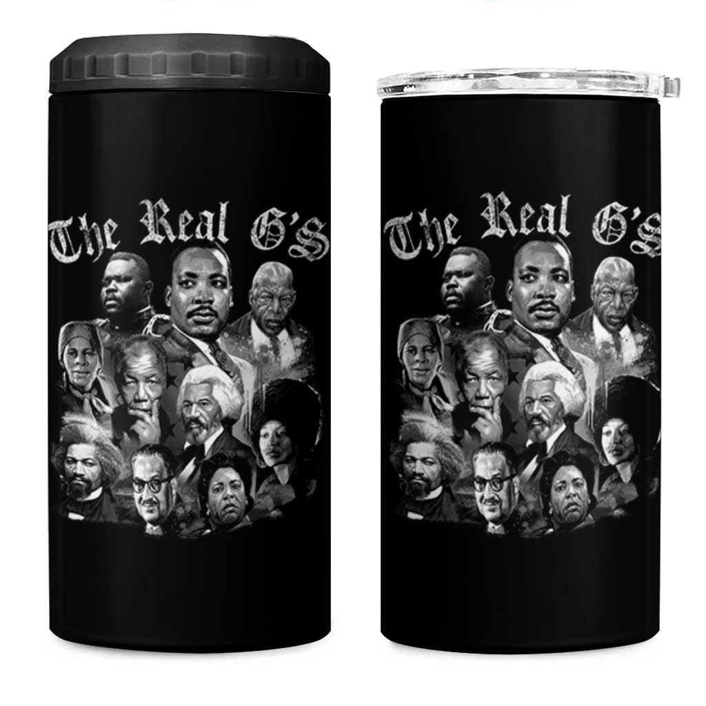 Civil Rights Legends 4 in 1 Can Cooler Tumbler The Real G’s Juneteenth Black History Month - Wonder Print Shop
