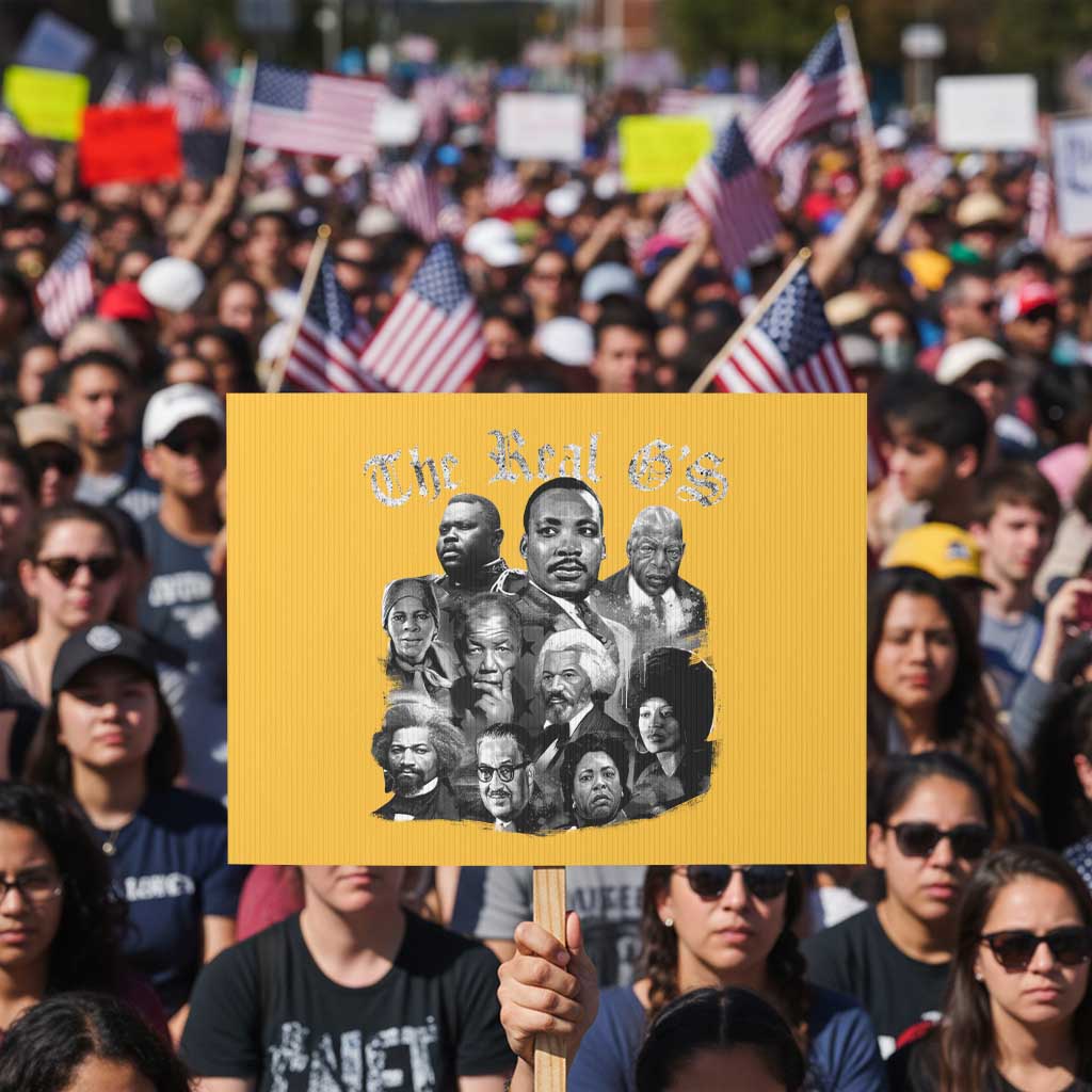 Civil Rights Legends Protest Sign The Real G’s Juneteenth Black History Month - Wonder Print Shop