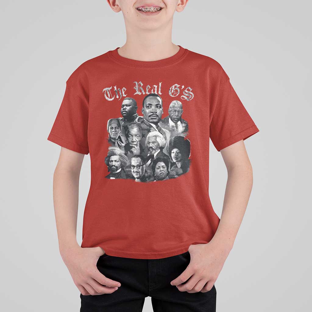 Civil Rights Legends T Shirt For Kid The Real G’s Juneteenth Black History Month - Wonder Print Shop