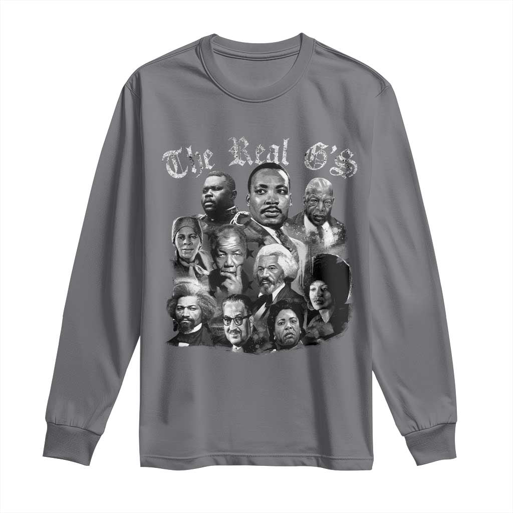 Civil Rights Legends Long Sleeve Shirt The Real G’s Juneteenth Black History Month - Wonder Print Shop