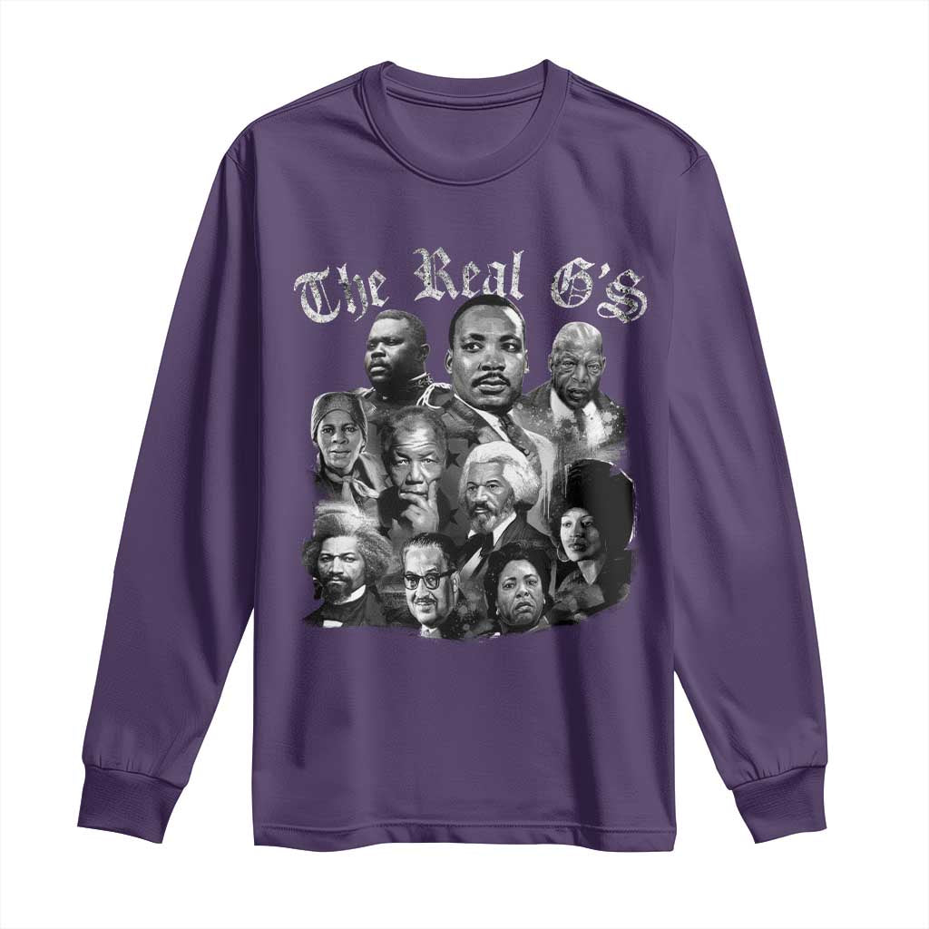 Civil Rights Legends Long Sleeve Shirt The Real G’s Juneteenth Black History Month - Wonder Print Shop