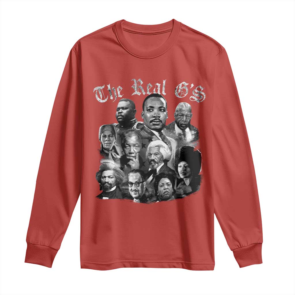 Civil Rights Legends Long Sleeve Shirt The Real G’s Juneteenth Black History Month - Wonder Print Shop