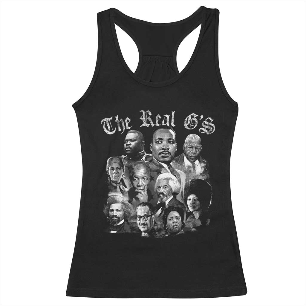 Civil Rights Legends Racerback Tank Top The Real G’s Juneteenth Black History Month - Wonder Print Shop