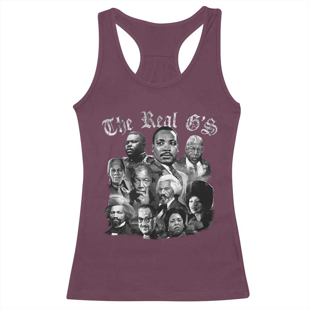 Civil Rights Legends Racerback Tank Top The Real G’s Juneteenth Black History Month - Wonder Print Shop