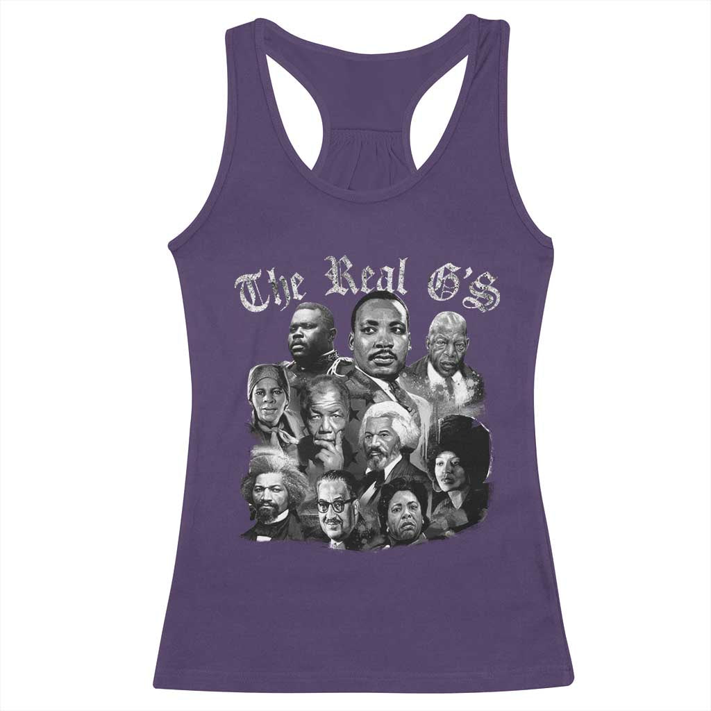 Civil Rights Legends Racerback Tank Top The Real G’s Juneteenth Black History Month - Wonder Print Shop