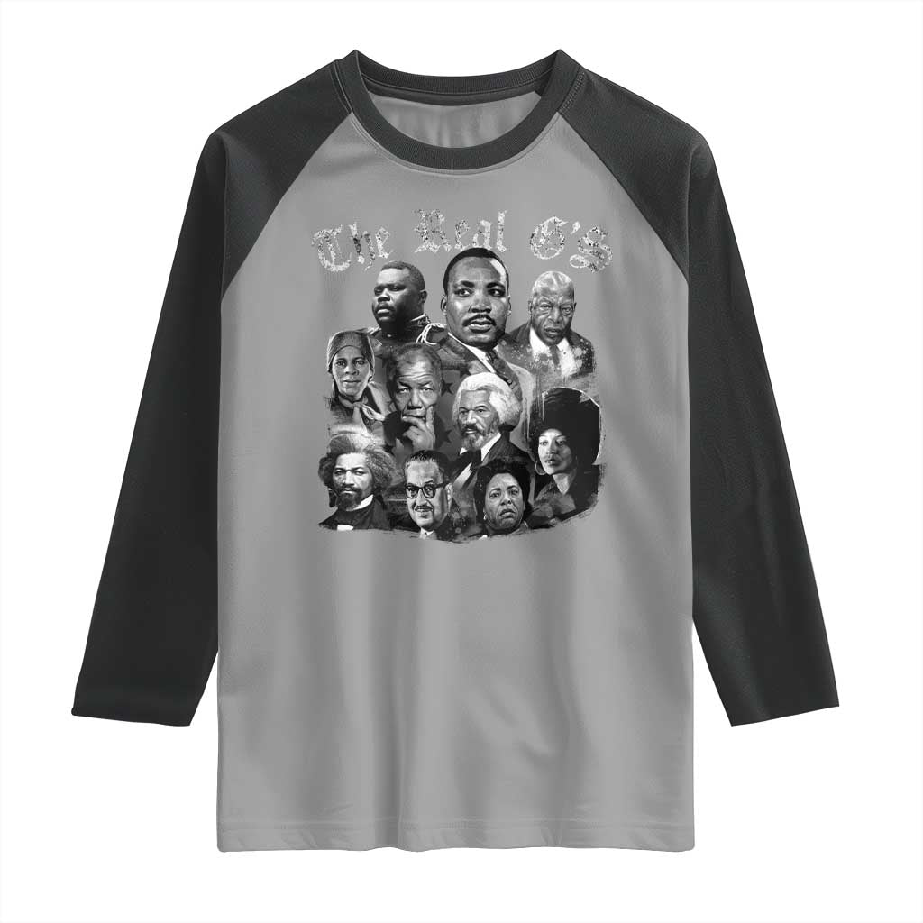 Civil Rights Legends Raglan Shirt The Real G’s Juneteenth Black History Month - Wonder Print Shop