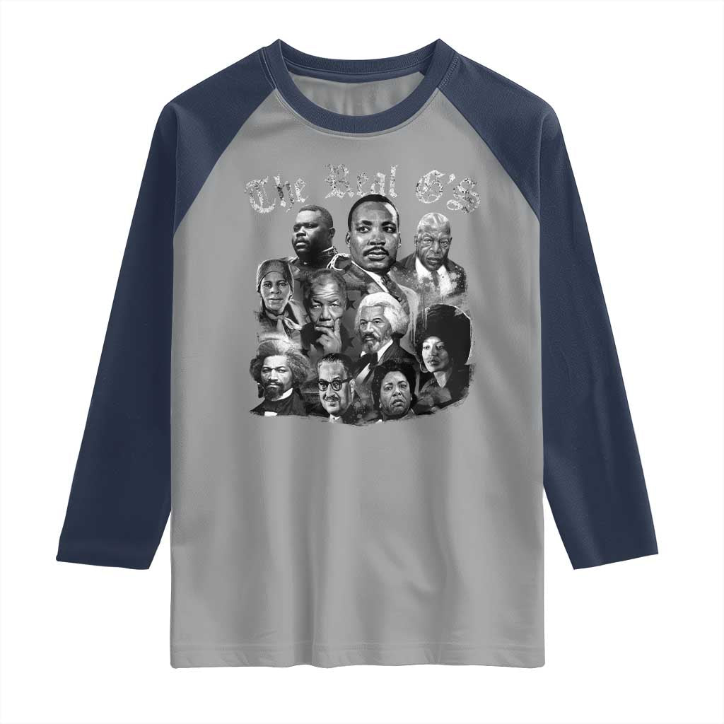 Civil Rights Legends Raglan Shirt The Real G’s Juneteenth Black History Month - Wonder Print Shop