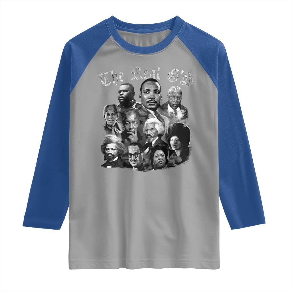 Civil Rights Legends Raglan Shirt The Real G’s Juneteenth Black History Month - Wonder Print Shop