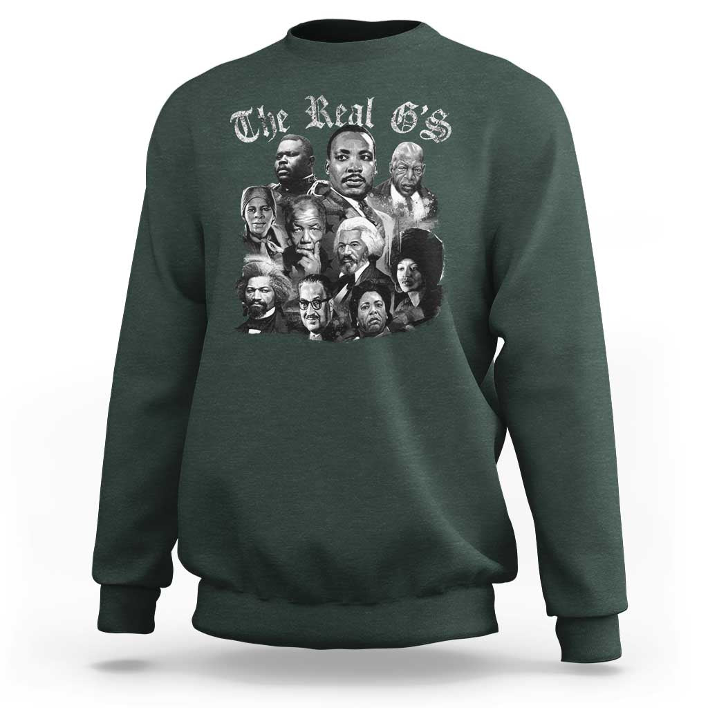 Civil Rights Legends Sweatshirt The Real G’s Juneteenth Black History Month - Wonder Print Shop