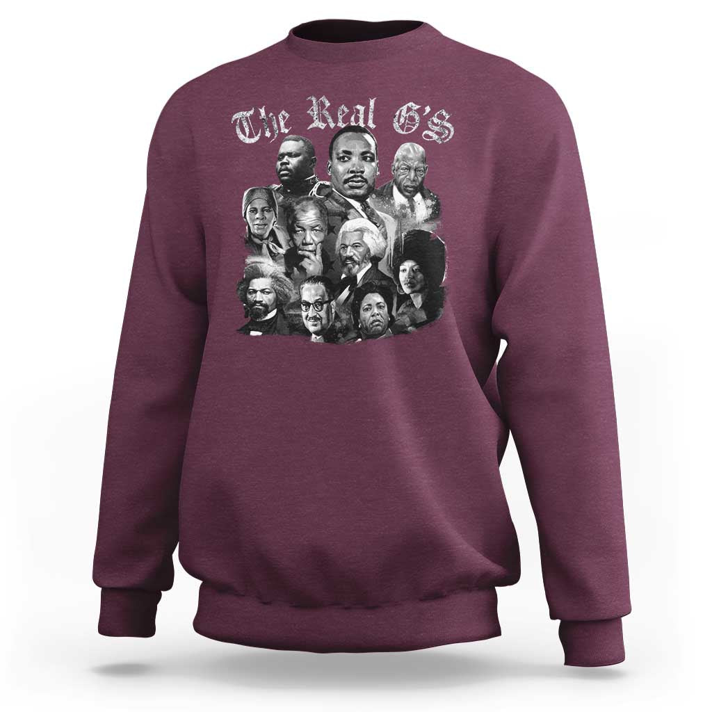 Civil Rights Legends Sweatshirt The Real G’s Juneteenth Black History Month - Wonder Print Shop