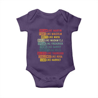 Black History Month Baby Onesie Retro Inspirational Leaders - Wonder Print Shop