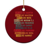 Black History Month Ceramic Ornament Retro Inspirational Leaders - Wonder Print Shop