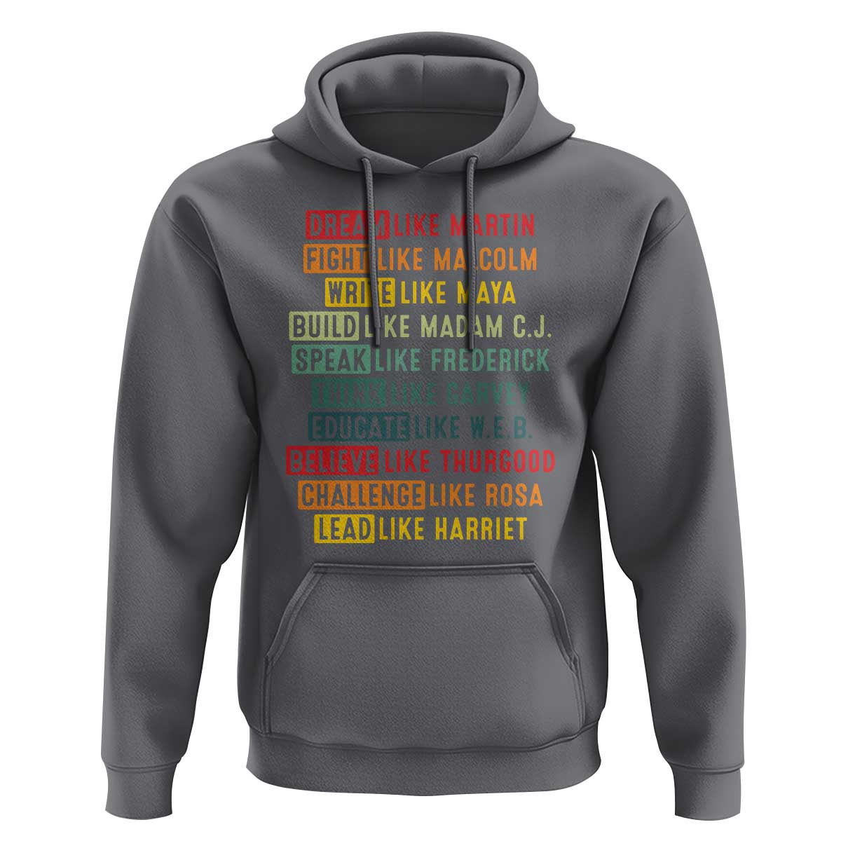 Black History Month Hoodie Retro Inspirational Leaders - Wonder Print Shop
