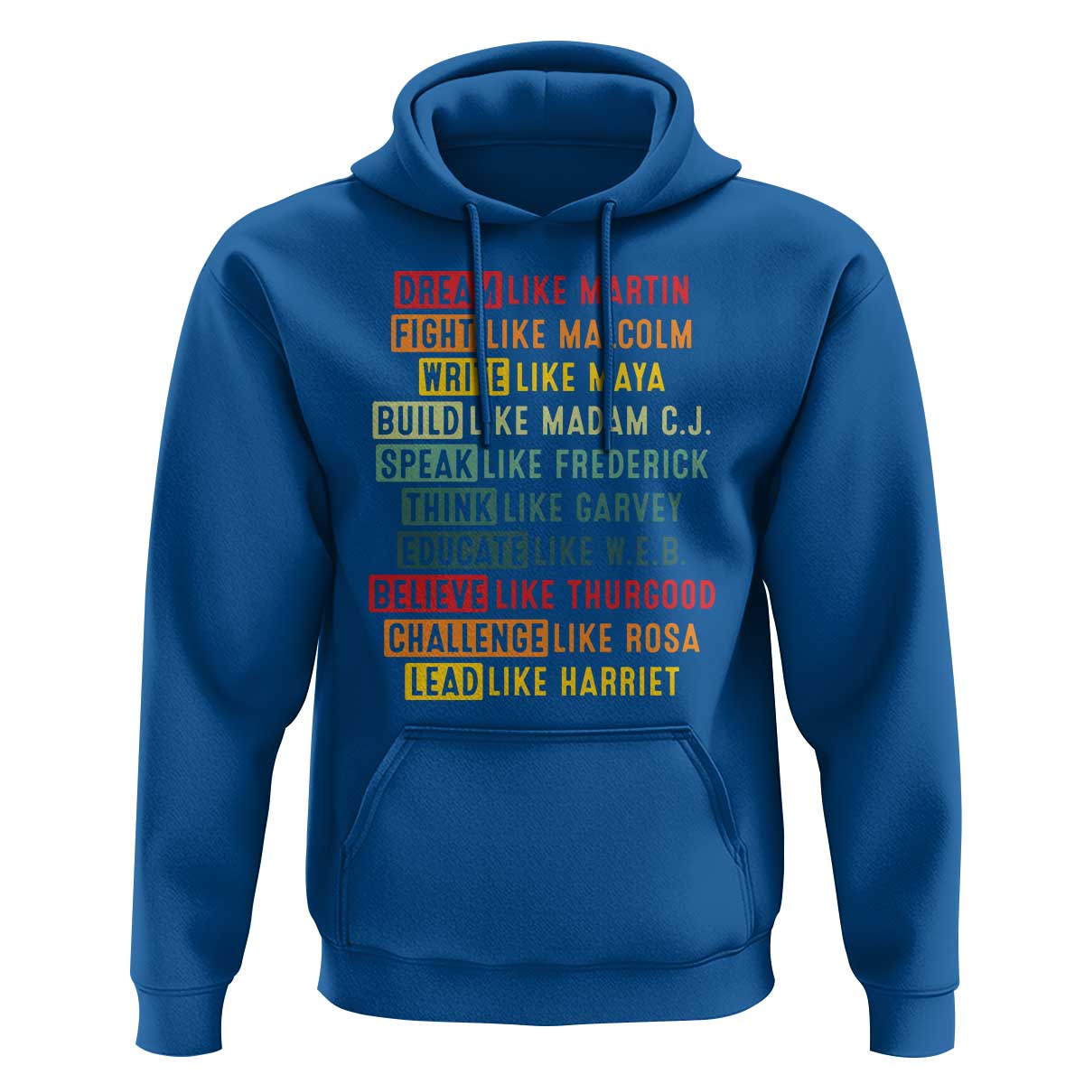 Black History Month Hoodie Retro Inspirational Leaders - Wonder Print Shop
