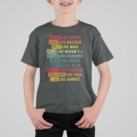 Black History Month T Shirt For Kid Retro Inspirational Leaders - Wonder Print Shop
