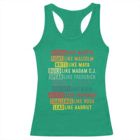 Black History Month Racerback Tank Top Retro Inspirational Leaders - Wonder Print Shop